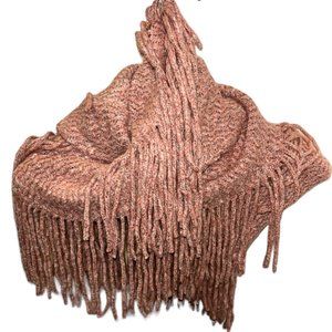 Eyeful CHENILLE champagne beige all trim infinity scarf